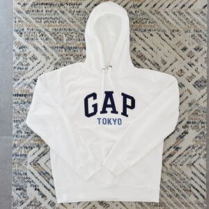 Gap Toyko Hoodie Y2K Sweatshirt VTG Womens Streetwear Embroidery Big Logo SZ M